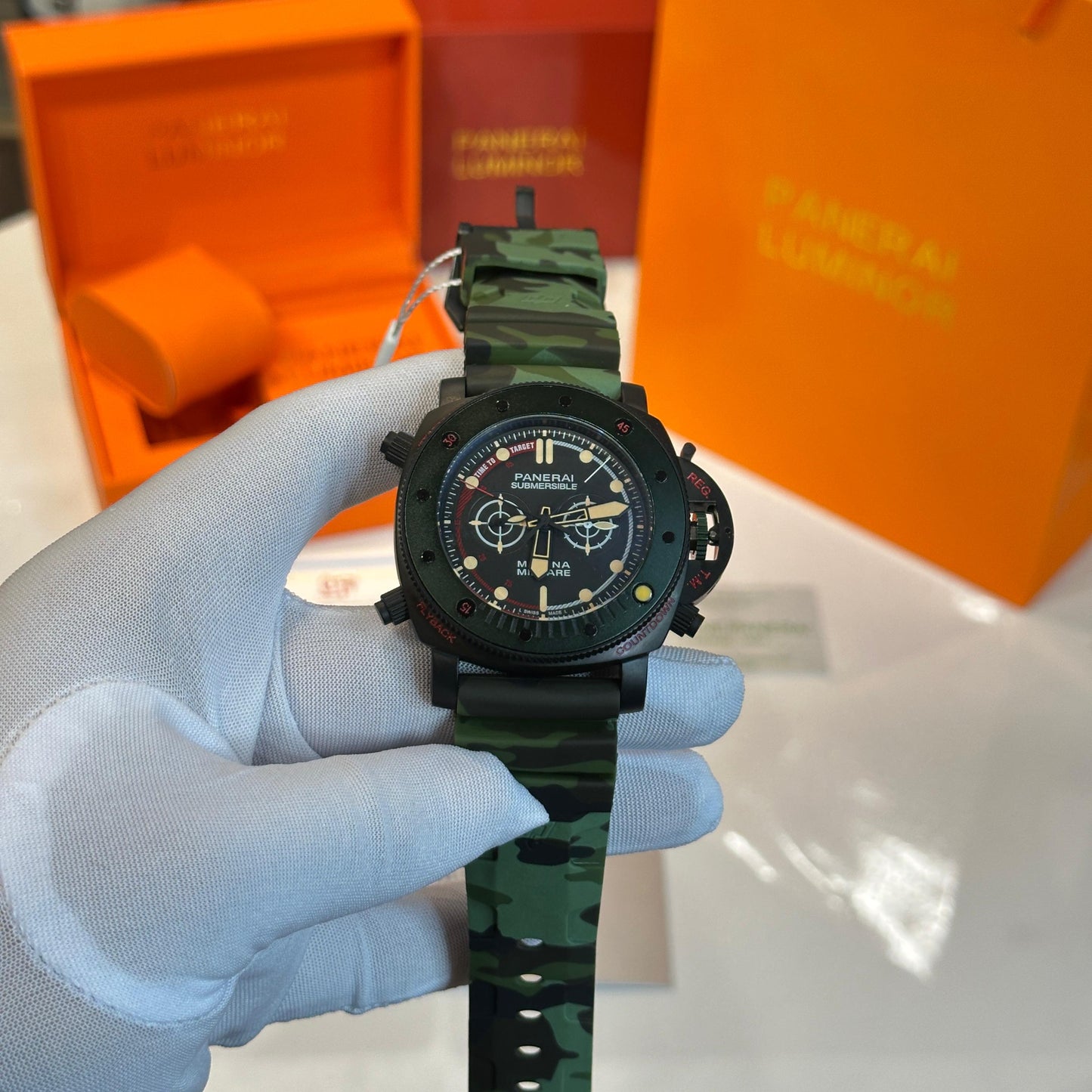 Buy Luminor Panerai Submersible Forze Speciali Experience PAM1238 | Rubber Strap Premium Automatic Pure First Copy – Maurya Watch India