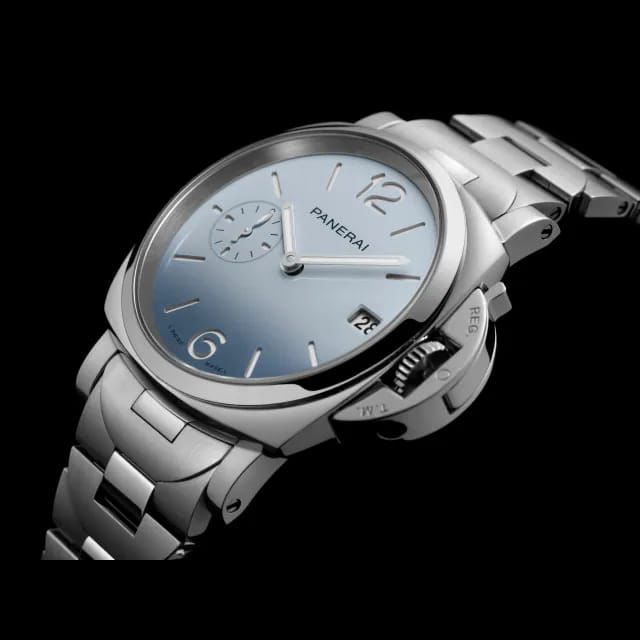 Buy Luminor Panerai Due Pastello PAM01309 | Metal Strap Premium Automatic Pure First Copy Watch – Maurya Watch India