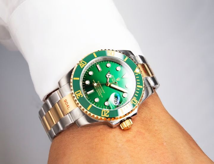 Buy Rolex Submariner Dualtone Metal Strap | Premium Automatic Pure First Copy Watch – Maurya Watch India