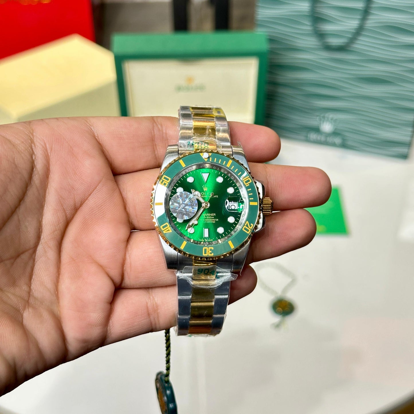Buy Rolex Submariner Dualtone Metal Strap | Premium Automatic Pure First Copy Watch – Maurya Watch India
