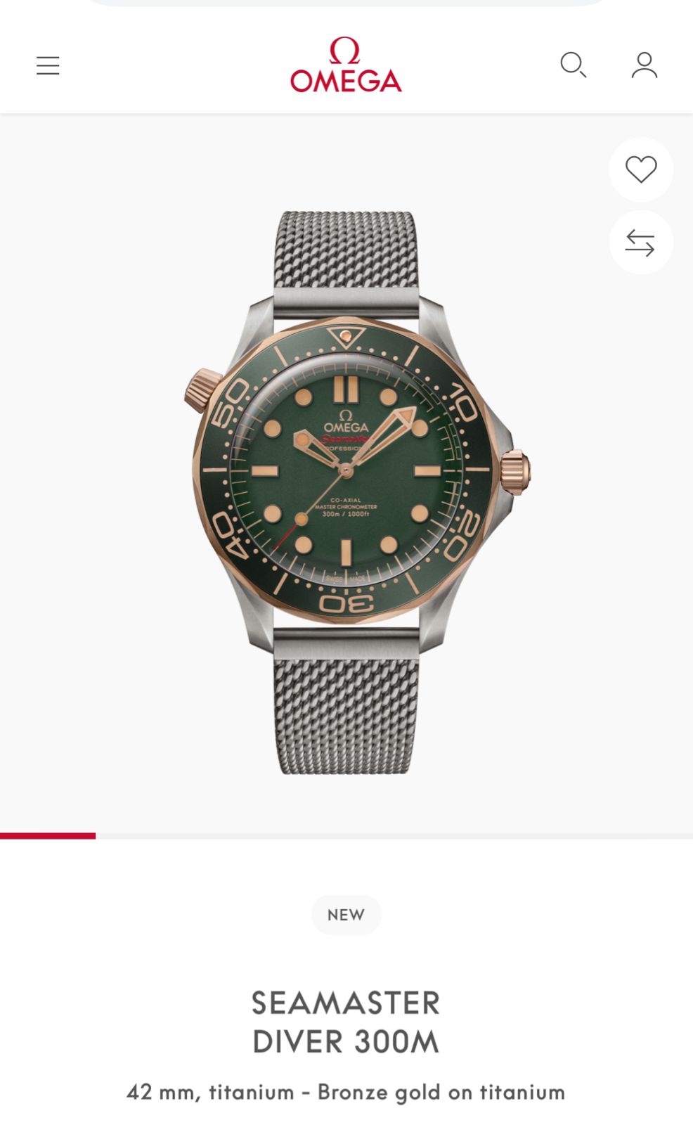 Buy OMEGA Seamaster Diver 300M Deep Green Mesh Chain | Premium Automatic Pure First Copy Watch – Maurya Watch India