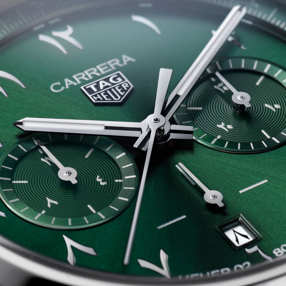 Buy TAG Heuer Carrera Chronograph Arabic Metal Strap | Premium Quartz Pure First Copy Watch – Maurya Watch India