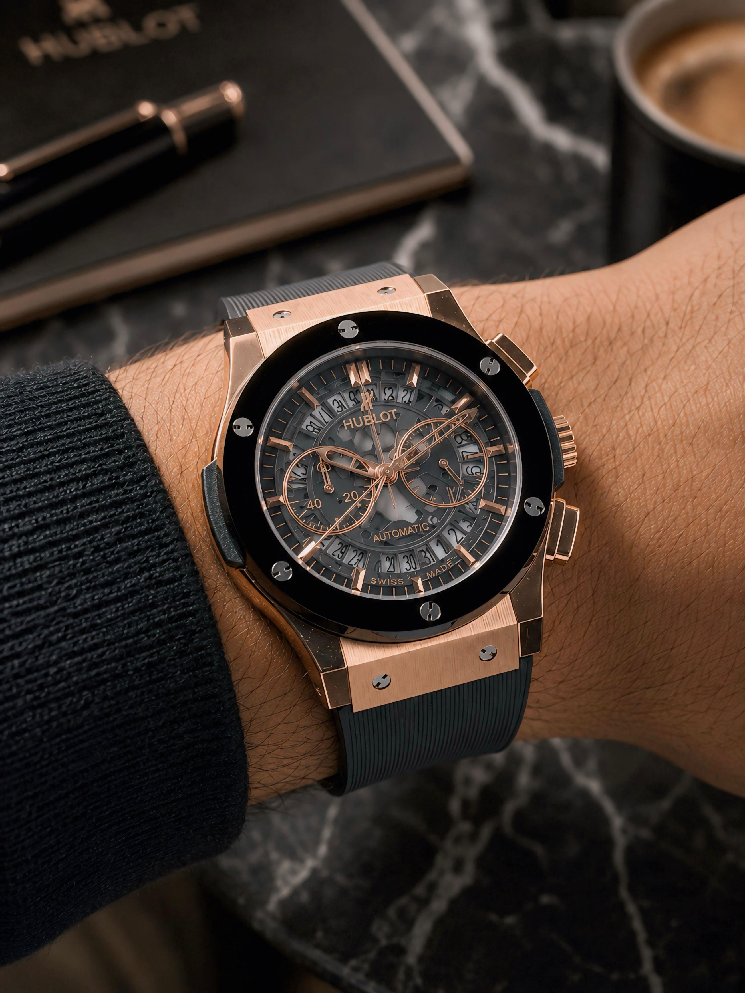 H_ublot Big-Bang Chronograph premium watch for men