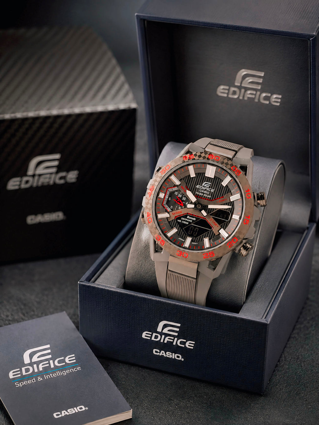 E_difice Casion Sospensione ECB-2000PB-1A Digital Analog for men