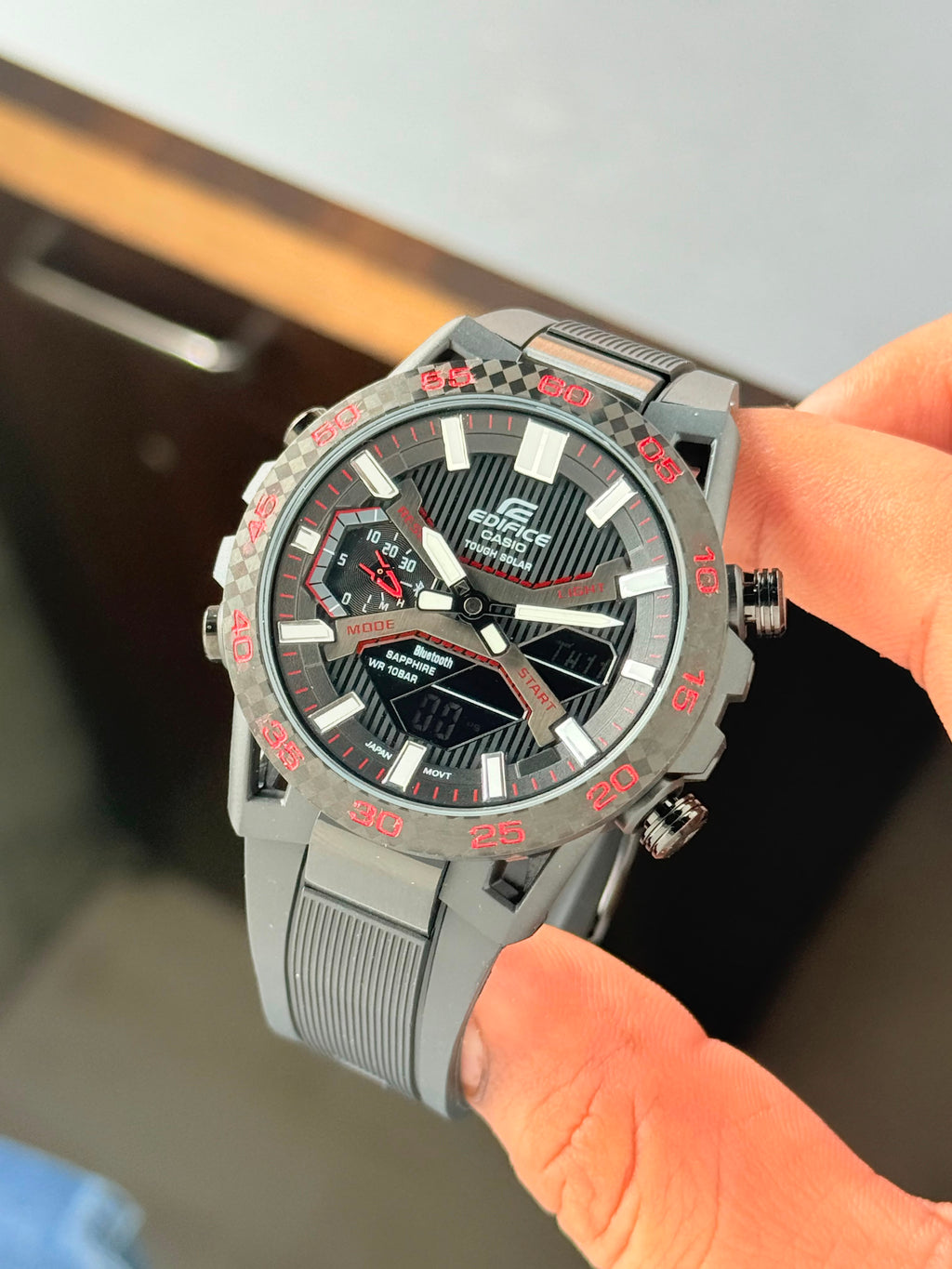 E_difice Casion Sospensione ECB-2000PB-1A Digital Analog for men