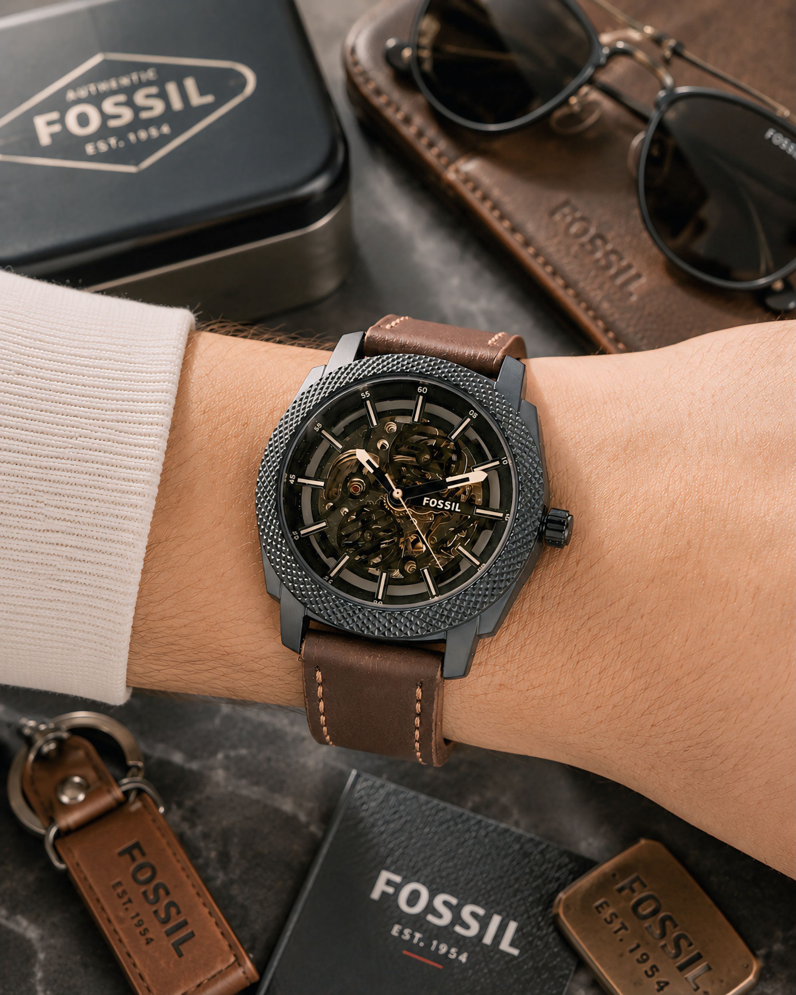 F_ossil Skeleton Modern Machine Automatic for men