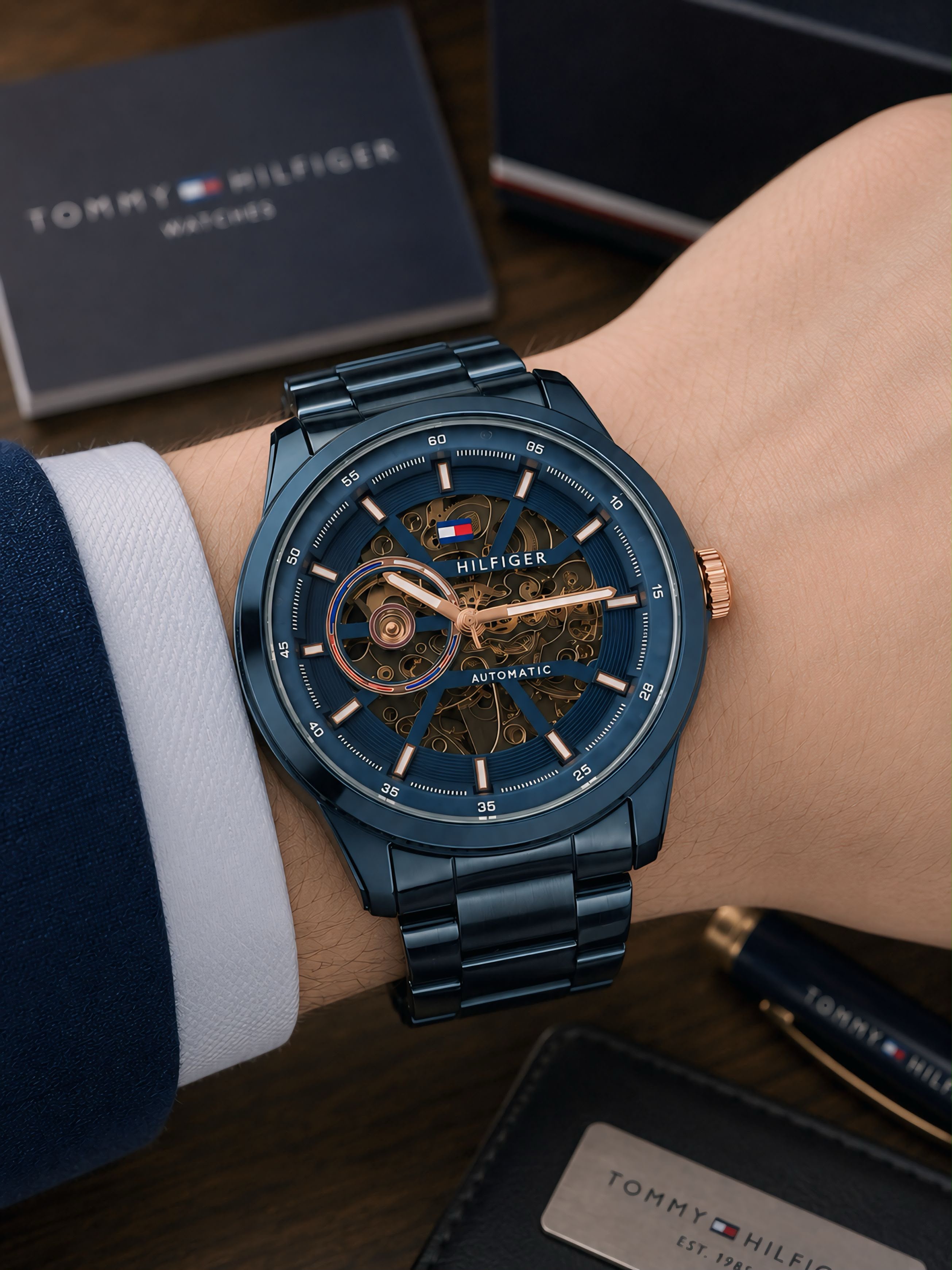 Tommy Hilfiger Skeleton Modern Auatomatic for men