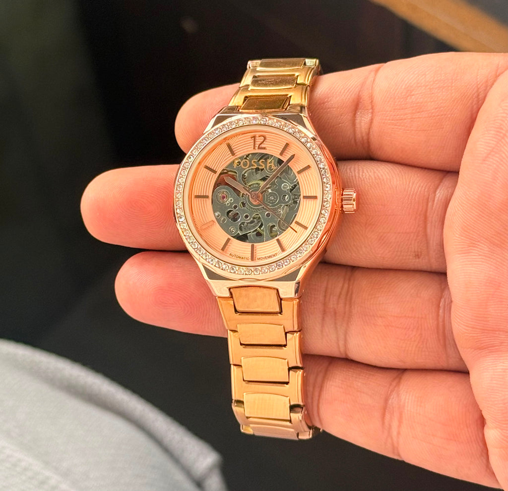 F_ossil Eevie Skeleton Automatic Original Model Collection For Women❣️