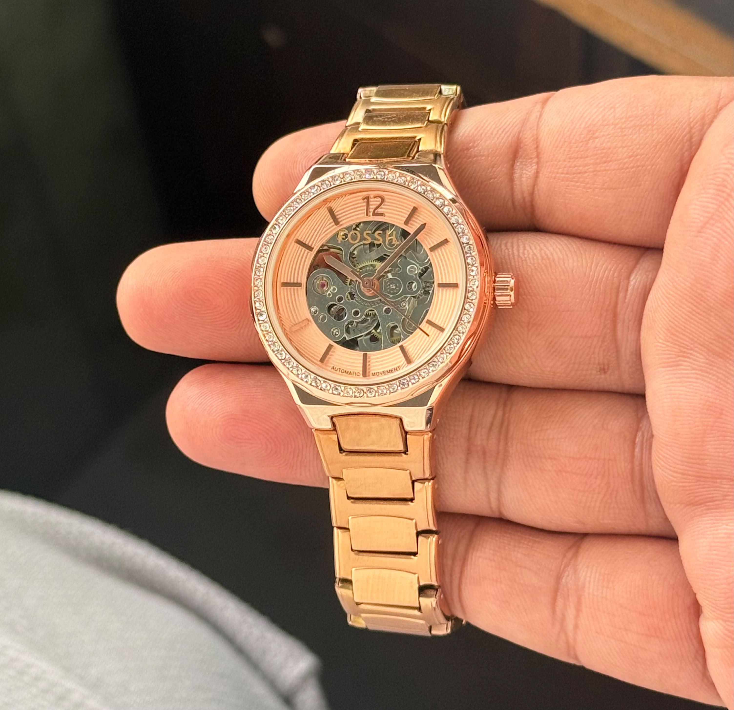 F_ossil Eevie Skeleton Automatic Original Model Collection For Women❣️
