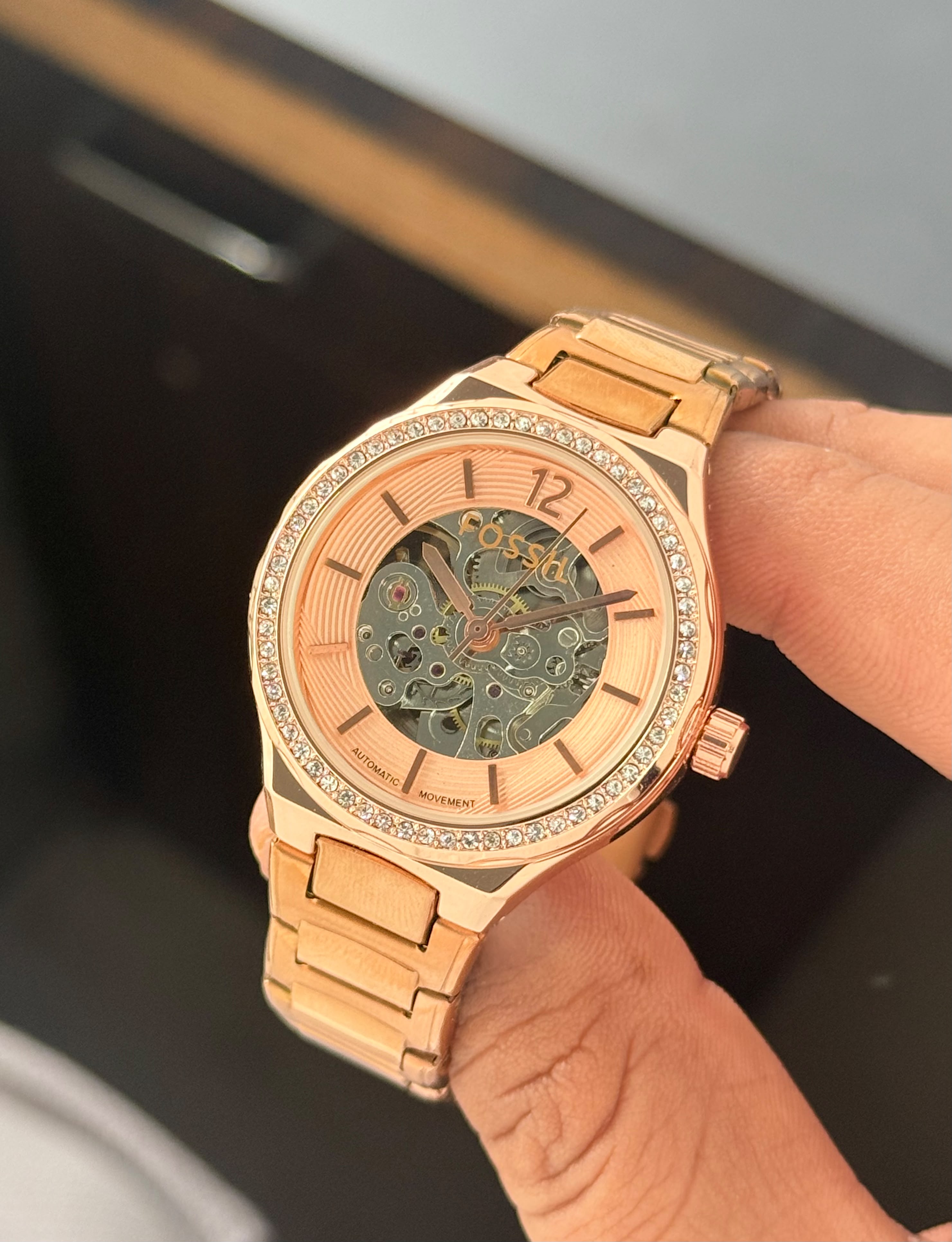 F_ossil Eevie Skeleton Automatic Original Model Collection For Women❣️