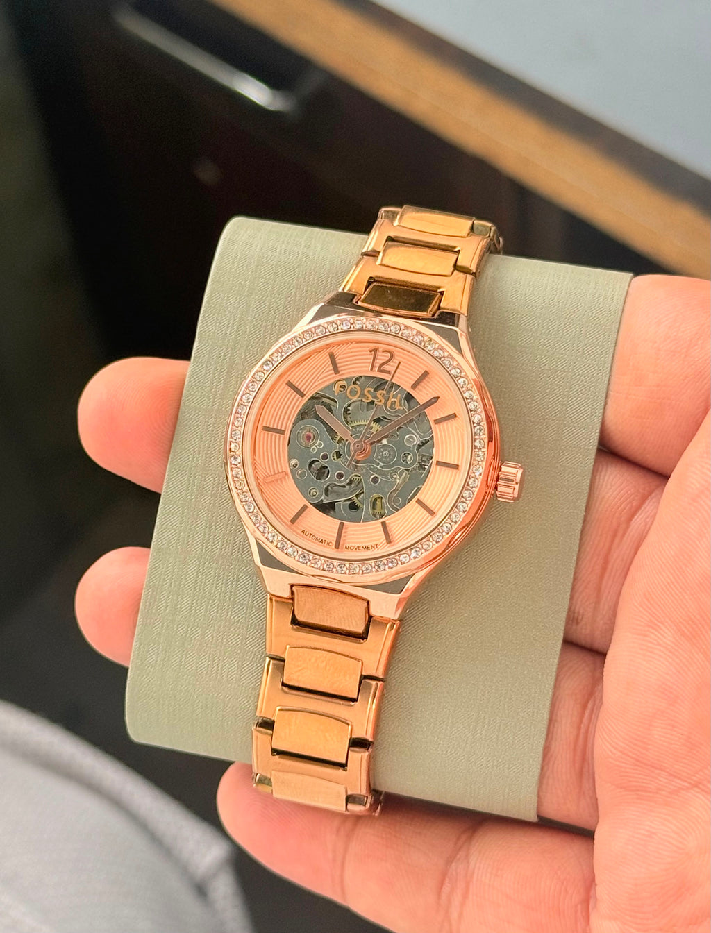 F_ossil Eevie Skeleton Automatic Original Model Collection For Women❣️