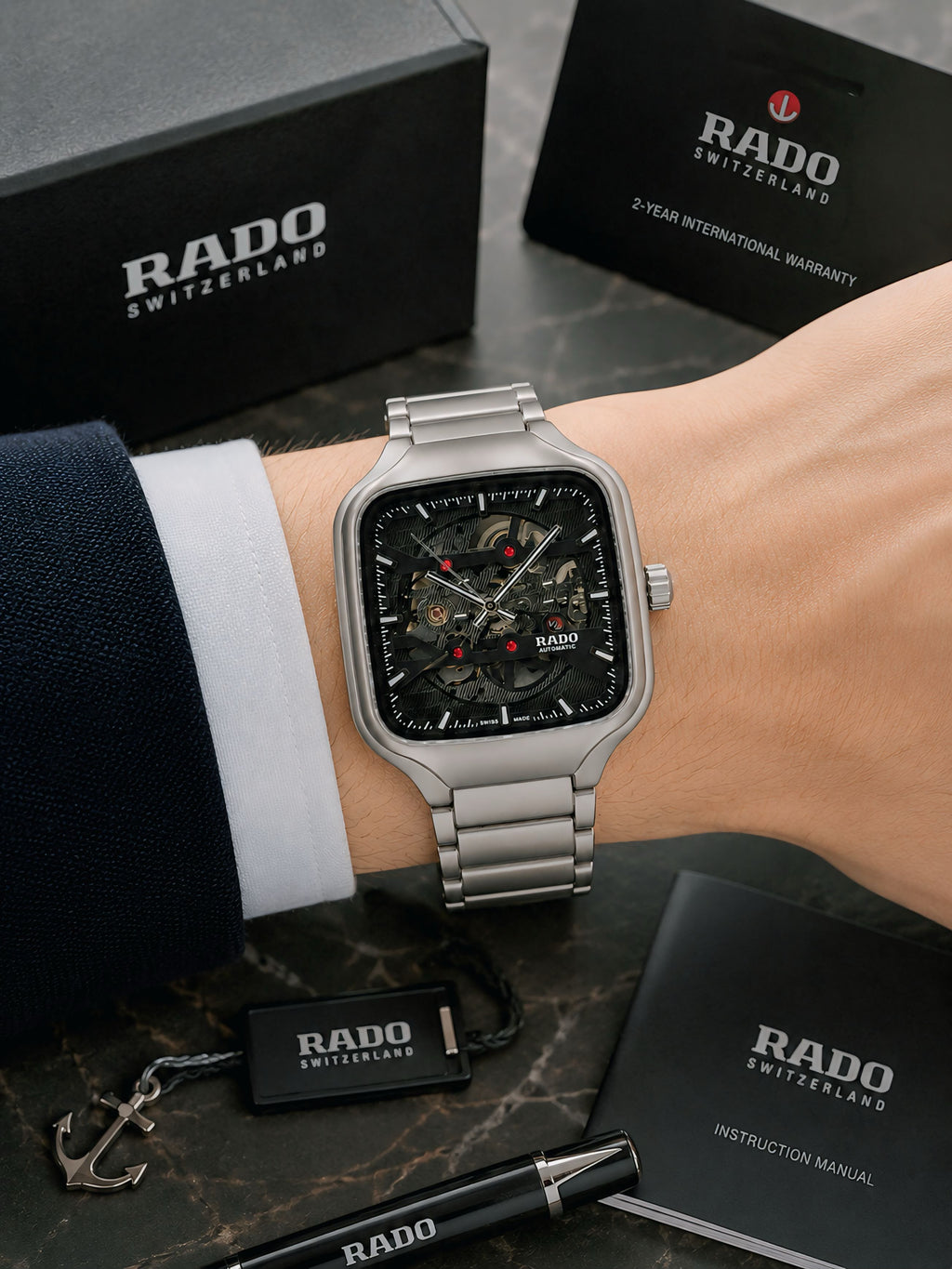 R_ADO TRUE SQUARE OPEN HEART AUTOMATIC ORIGINAL