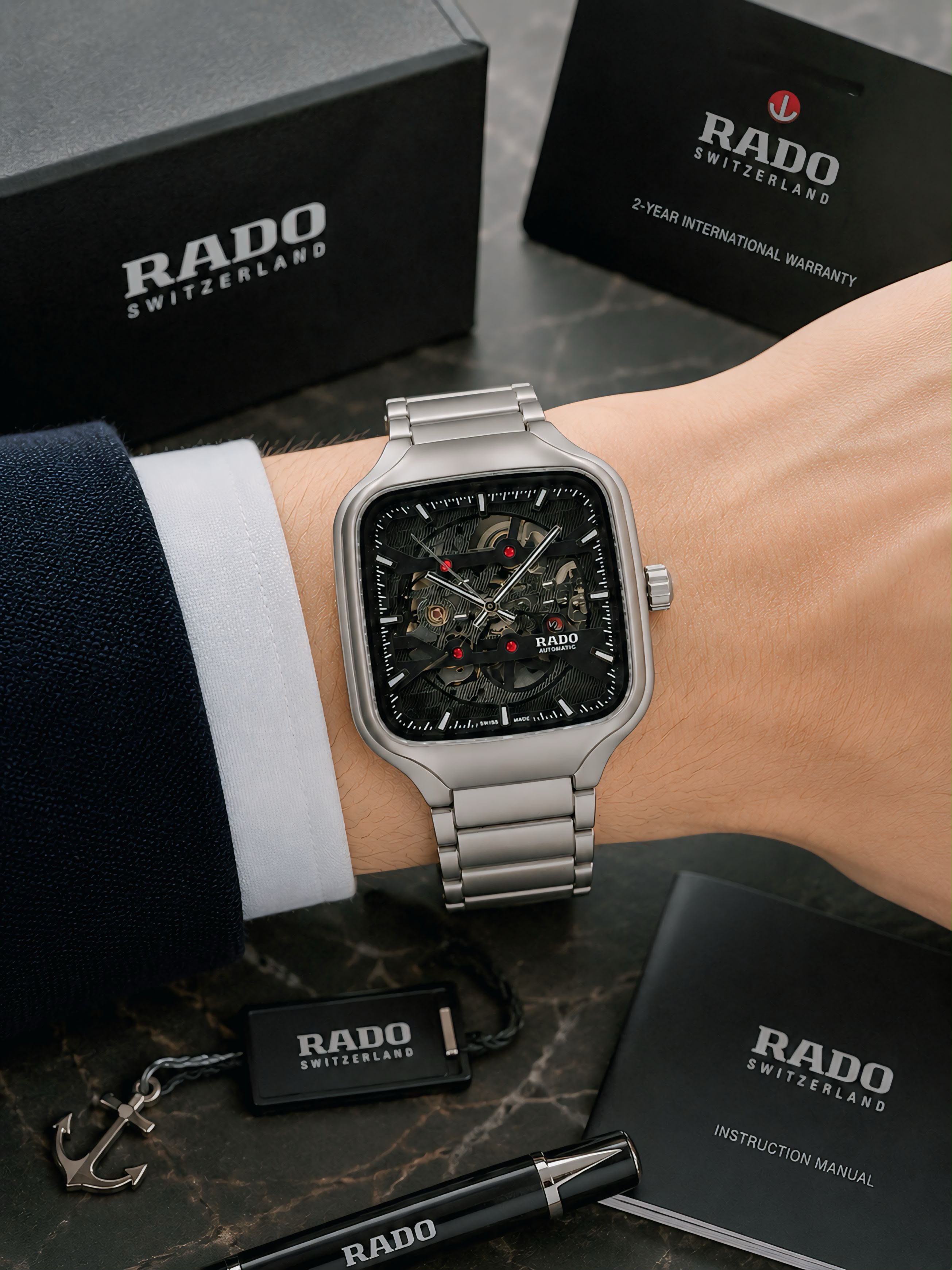 R_ADO TRUE SQUARE OPEN HEART AUTOMATIC ORIGINAL