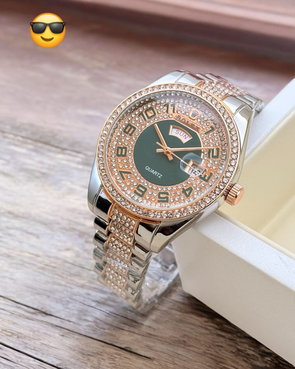Rolex full dial diamond watch maurya watch