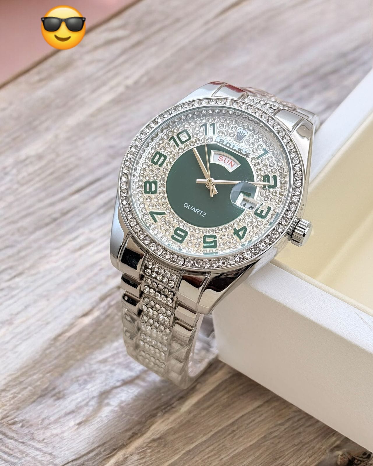 Rolex full dial diamond watch maurya watch