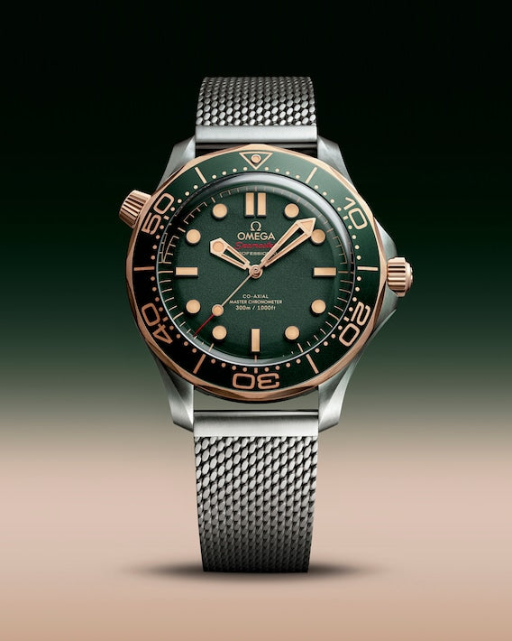Buy OMEGA Seamaster Diver 300M Deep Green Mesh Chain | Premium Automatic Pure First Copy Watch – Maurya Watch India